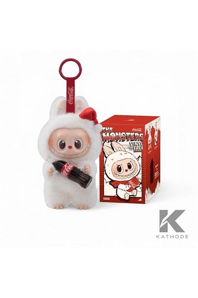Pop Mart Papusa de colectie, LABUBU – Seria Monster Coca-Cola – Cutie pliabila, 17cm, K KATHODE