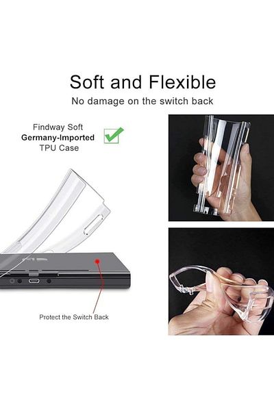 Generic Switch Clear TPU Case with Air Cushion Technology, Soft Flexible Protection Cover, Drop-Resistant Ga