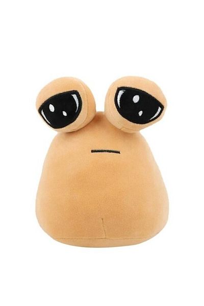 OEM Pachet promoțional: Jucărie de pluș My Pet Alien Pou, 22 cm, maro, 3+ + Set de joacă cu lut magic, 12 pungi, multicolor