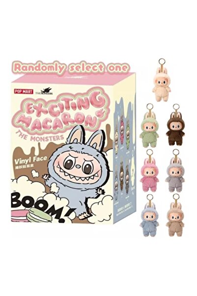 DrKala Jucarie de plus cu breloc Bubu Monstrii Macaron, BlindBox, 16 cm