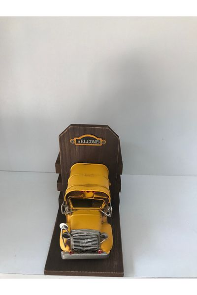 NOSTALJİM Decorative Metal Bus Board Pen Holder