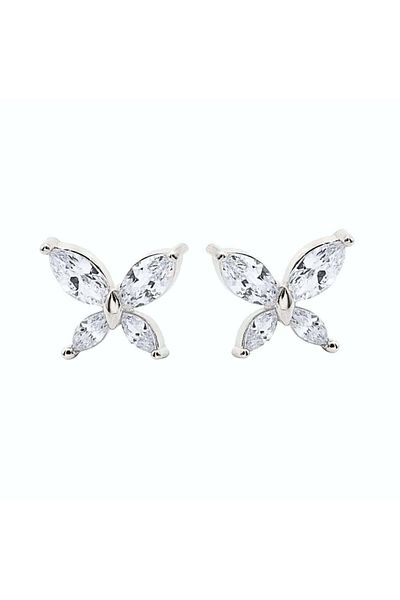 Bijuteria SORELLY Cercei Argint Fluture cu Pietre Zirconia