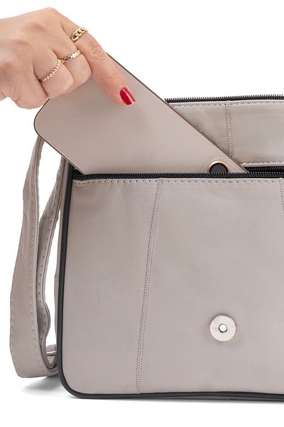fubileather Genuine Leather Daily Medium Size Women's Messenger Bag