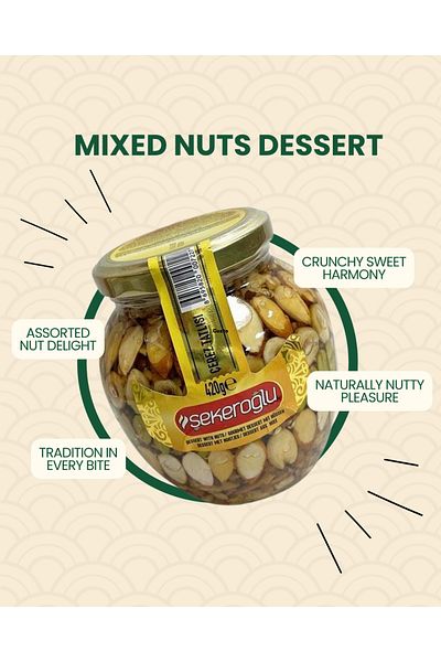 Şekeroğlu Hazelnut Mix with Honey 420 Gr.Sekeroglu
