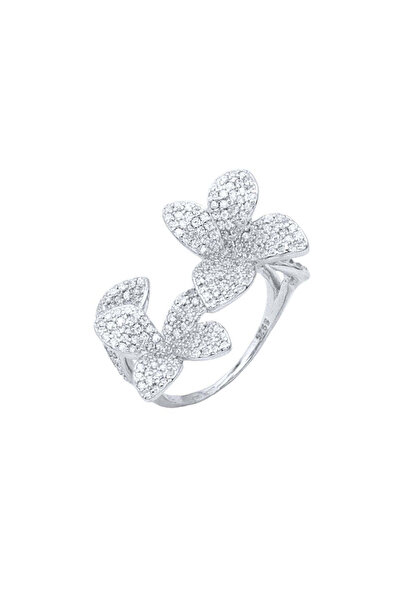 Bijuteria SORELLY Inel Argint Flori cu Pietre Zirconia 20
