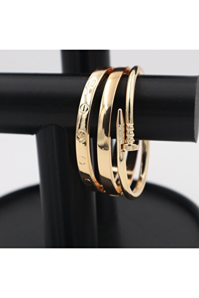 Retrovy Store Set of 3 Handcuff Bracelets