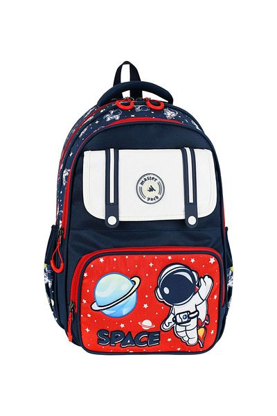 Dadacuq Multi-Compartment Astronaut Cover School Bag Lunch Box and Pen Holder Triple School Set Ddcq2722