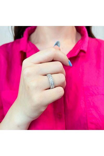 Bijuteria SORELLY Silver Ring with White Stones 11