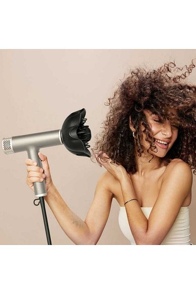 YAPOY YAPOY professional hair dryer, intelligent thermal control, with diffuser, silver