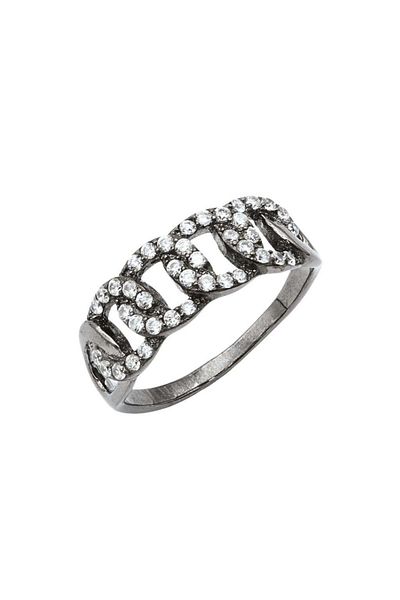 Bijuteria SORELLY Inel Argint Black Cuban cu Pietre Zirconia 21