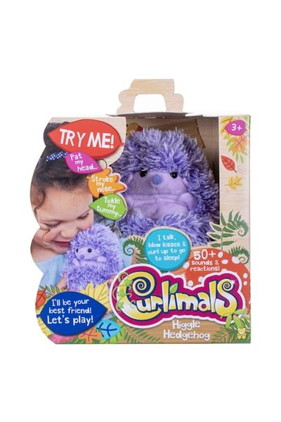 Golden Bear Interactive Plush Curlimals Higgle, Hedgehog