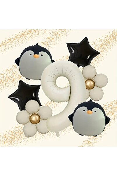 DÜVENCİ TİCARET مجموعة بالونات البطريق كريم ديزي