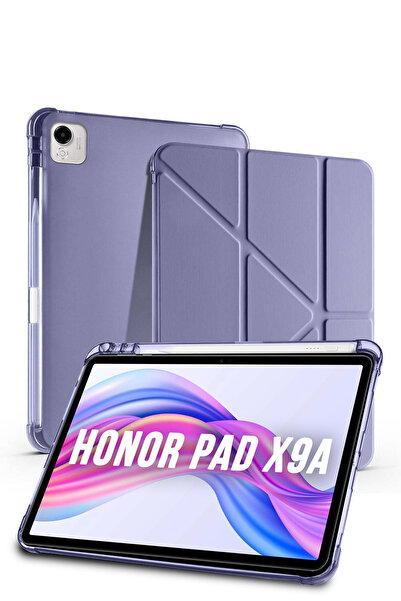 Nezih Case Honor Pad X9A Uyumlu Tri-Folding Kalem Bölmeli Uyku Modlu Akıllı K...