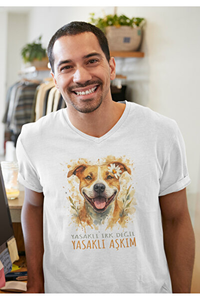 Yasaklı Aşk Köpek T-Shirt - Yasaklı Irk Değil, Yasaklı Aşkım! (Erkek) - Hayat veren alışveriş.