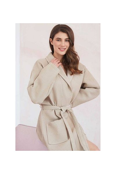 embays collection Pike Bathrobe, Morning Robe, Waffle Pike Bathrobe, Unisex Pike Bathrobe, Turkish Bath Sauna Bathrobe