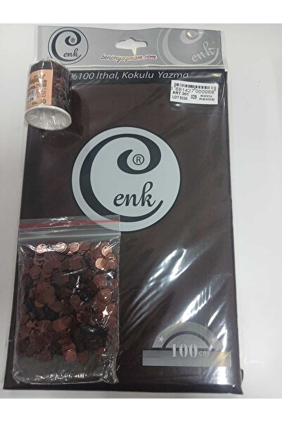 Cenk Düz Yazma Altınbaşak İp Pul Seti No:029 Koyu Kahve