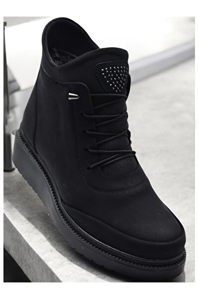 İVAZEN KÜRKLÜ ZÜMRÜT STREÇ TAŞLI KADIN BOT