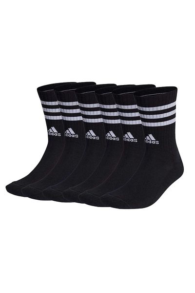 adidas , Set of long unisex socks - 6 pairs, Black, 37-39