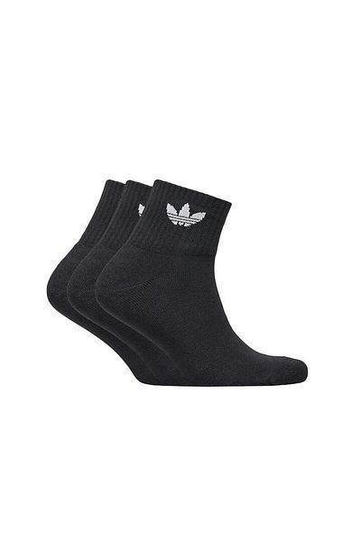 adidas Set 3 Pairs Mid Ankle Socks FM0643, Men, Black, 34-36