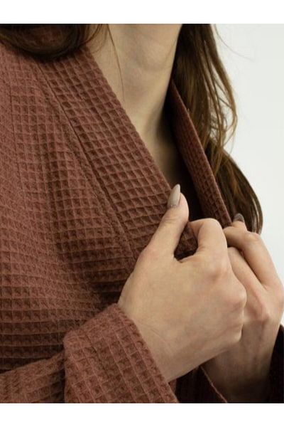 embays collection Pike Bathrobe, Morning Robe, Waffle Pike Bathrobe, Unisex Pike Bathrobe, Turkish Bath Sauna Bathrobe