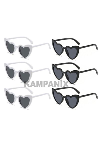 KAMPANİX Heart Bridal Eyeglasses 6-Piece Opportunity Set Bridesmaid Wedding China Party Celebration Bride to Be