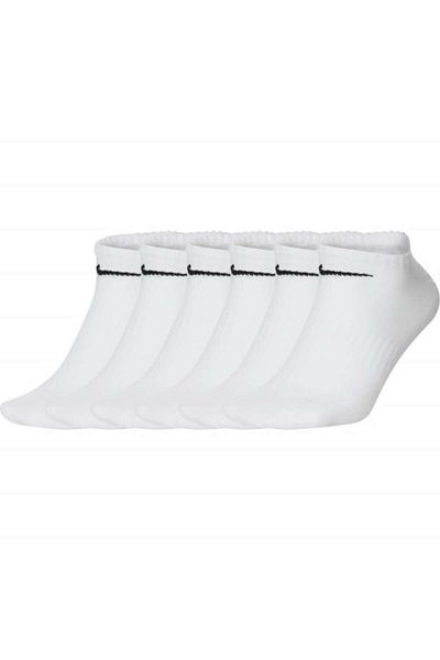 Nike Set 6 pairs of Everyday Lightweight Socks, white, size 34-38