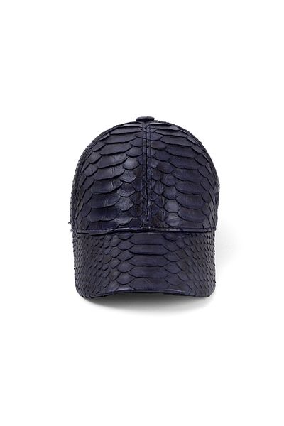fubileather Python Skin Baseball Cap Unisex