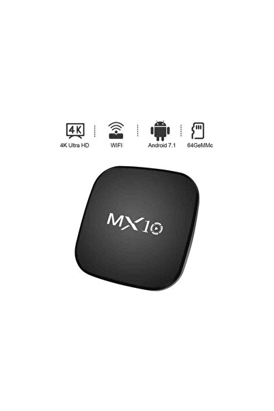 Zen Store MX10 4K Android TV Box Medya Oynatıcı Android 7.1 Tv Box Tv Stick Medya Smart Tv Wifi