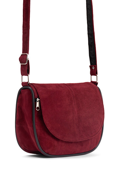 fubileather Genuine Leather Suede Midi Daily Women's Shoulder Bag