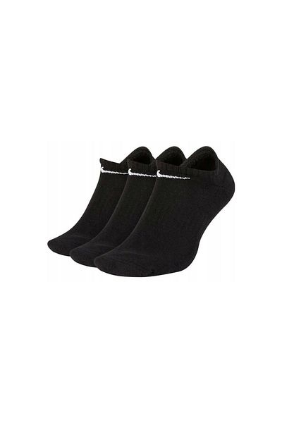 Nike Everyday Cushioned Socks - Unisex Black L (3 pairs)