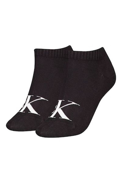 Calvin Klein , Set of ankle socks with logo - 2 pairs, Black, Optical White, 39-42