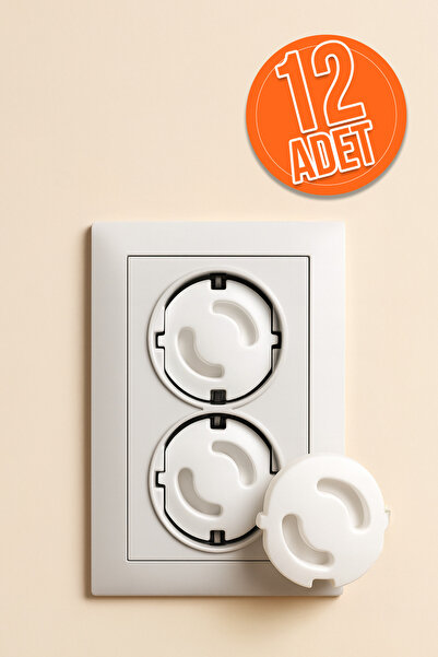 TEK Poklopac za utičnice za bezbednost dece – Pakovanje od 12 komada | Debeli...