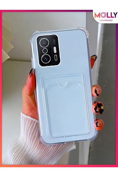 Molly Transparent Silicone Case with Card Pocket for Xiaomi Mi 11t