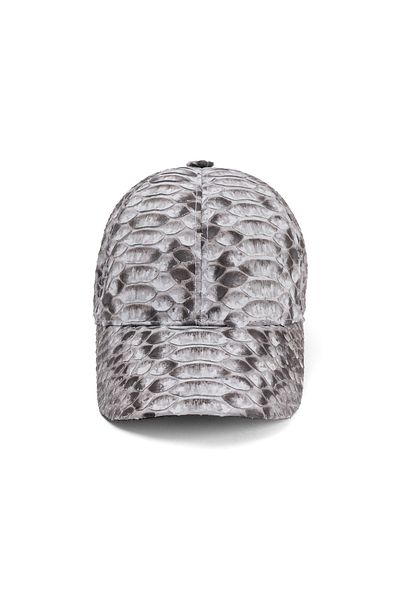 fubileather Python Skin Baseball Cap Unisex