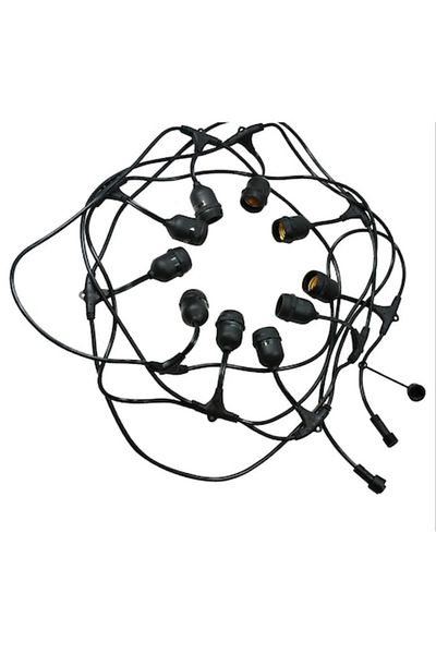 OEM Ghirlanda Luminoasa 15m cu 15 Pendule, E27, IP65, Interconectabila