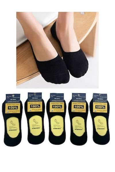 OEM Women's Socks Armando, Set of 5 Pairs, Cotton, Black, Size 35-38 EU