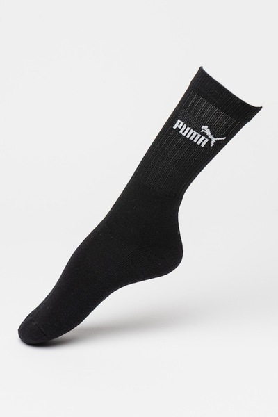 Puma - Set of unisex socks made of cotton blend - 6 pairs, Black, Off-white, size 39-42