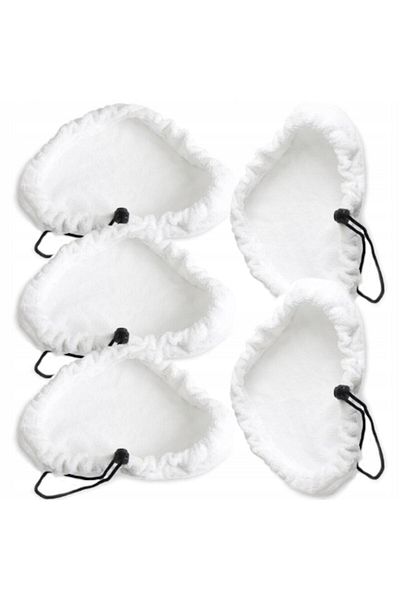 Vixen Set 5 mop pads, Vixen, Microfiber, White