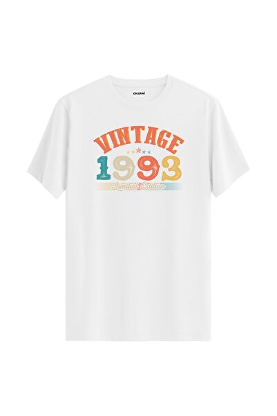 Colermi تي شيرت Echo Vintage لعام 1993 هدية عيد ميلاد برقبة دائرية للجنسين تي...