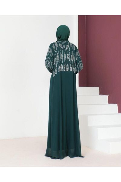 Tebrikler tekstil New Season Women's Kaftan Long Stylish and Comfortable Cut Suitable for Special Occasions Model M2035