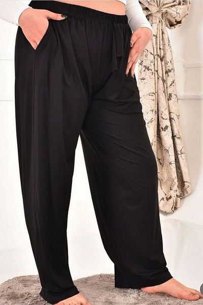 FRESCO SCARFS Cotton Viscose Thin Summer Pocket Jumbo Combed Cotton Pajama Pants