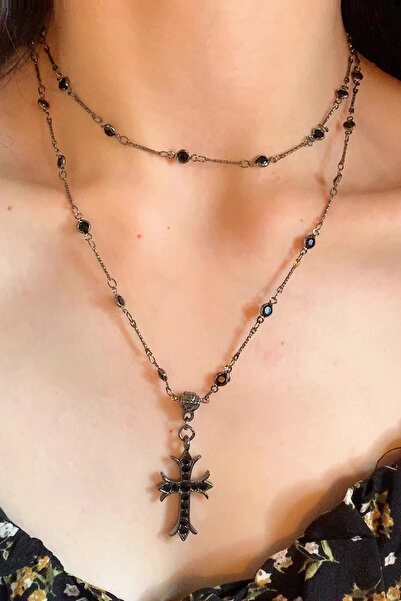 Giraffe Kolye Gothic Fairy Otantik Gotik Punk Emo Haç Kolye Takı
