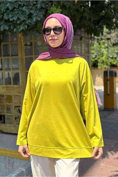 Moda Rosa 25Y7008 - Olive - Tonataon Printed Basic Tunic