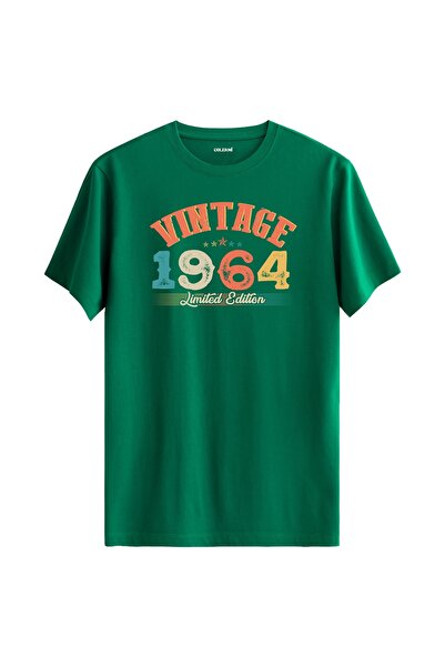 Colermi تي شيرت Echo Vintage لعام 1964 هدية عيد ميلاد برقبة دائرية للجنسين تي...