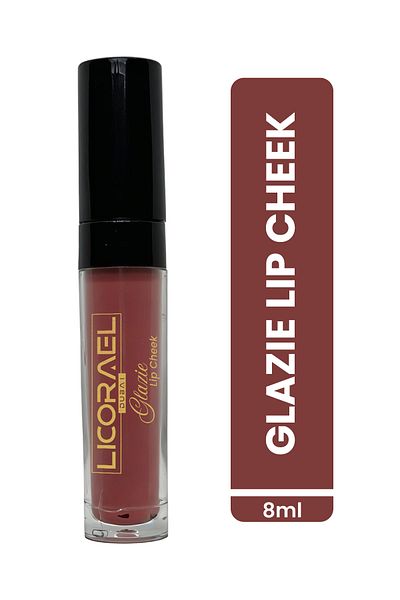 Licorael Dubai Tint Lipstick, Blush and Shadow Can Be Used as Lip Cheek (Glazie)01