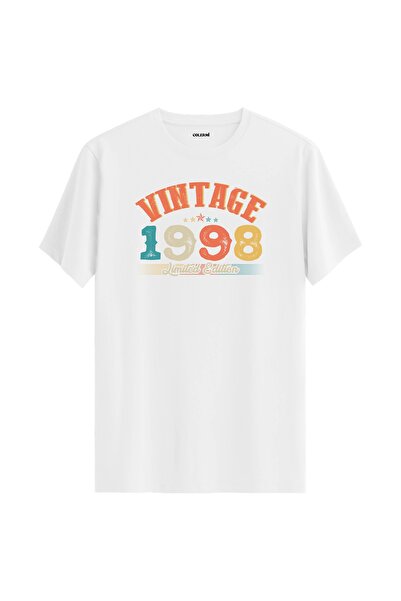 Colermi تي شيرت Echo Vintage لعام 1998 هدية عيد ميلاد برقبة دائرية للجنسين تي...