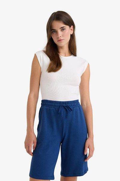 DeFacto New Season Regular Fit Normal Waist Straight Leg Bermuda Shorts