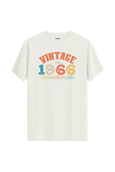 Colermi تي شيرت Echo Vintage لعام 1966 هدية عيد ميلاد برقبة دائرية للجنسين تي...