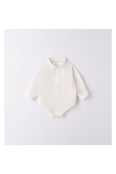 minibanda Baby bodysuit shirt White Nature 80-86 cm