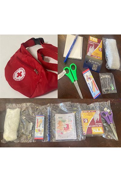 MARTEN Set-9 First Aid Materials with Belt Bag (Full Inside) Cankurtaran T-Shirt Set